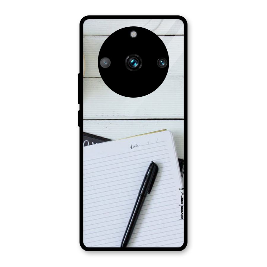 Headphones Notes Glass Back Case for Realme 11 Pro