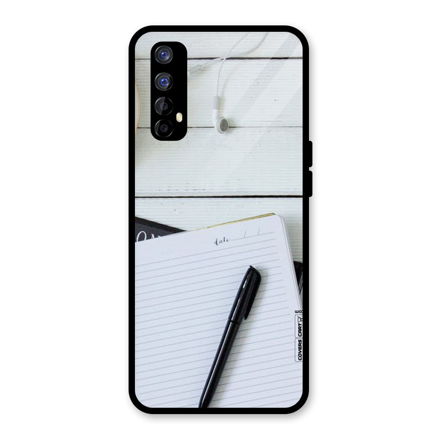 Headphones Notes Glass Back Case for Realme Narzo 20 Pro