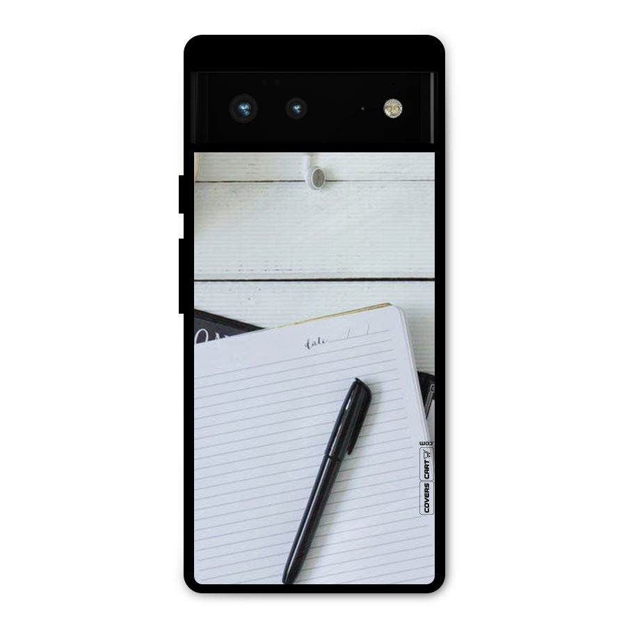 Headphones Notes Metal Back Case for Google Pixel 6