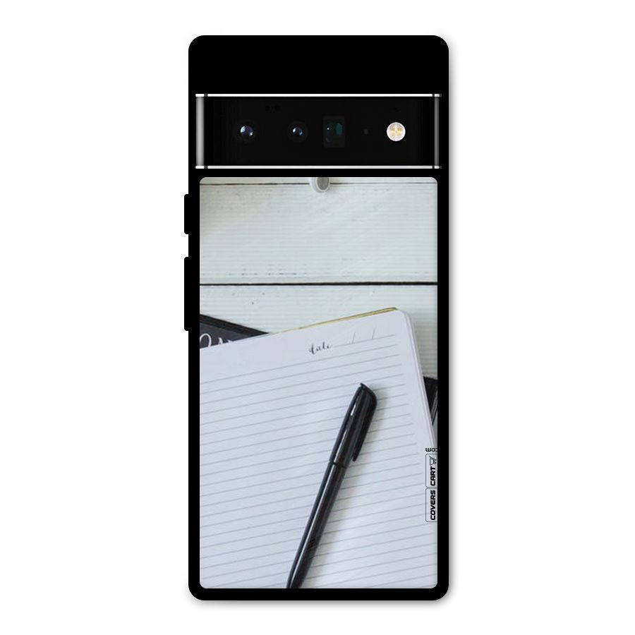 Headphones Notes Metal Back Case for Google Pixel 6 Pro