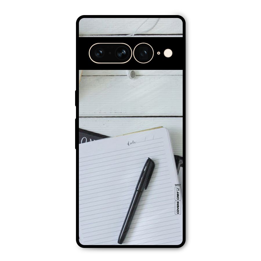 Headphones Notes Metal Back Case for Google Pixel 7 Pro
