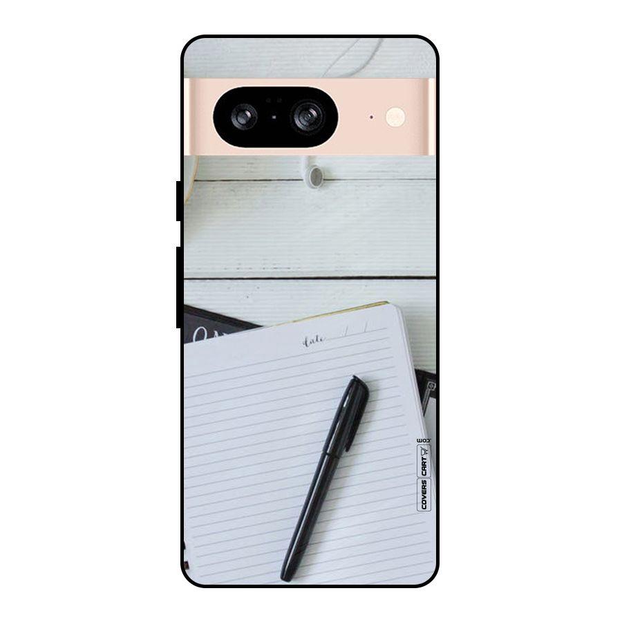 Headphones Notes Metal Back Case for Google Pixel 8