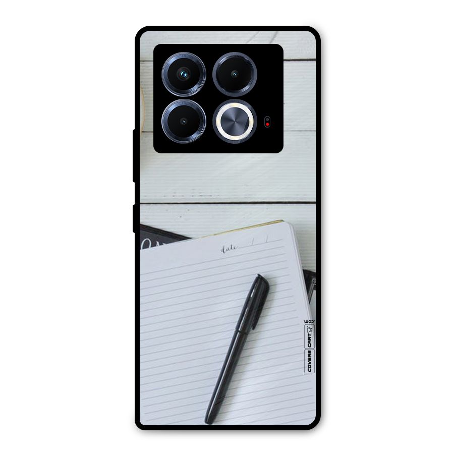 Headphones Notes Metal Back Case for Infinix Note 40 5G