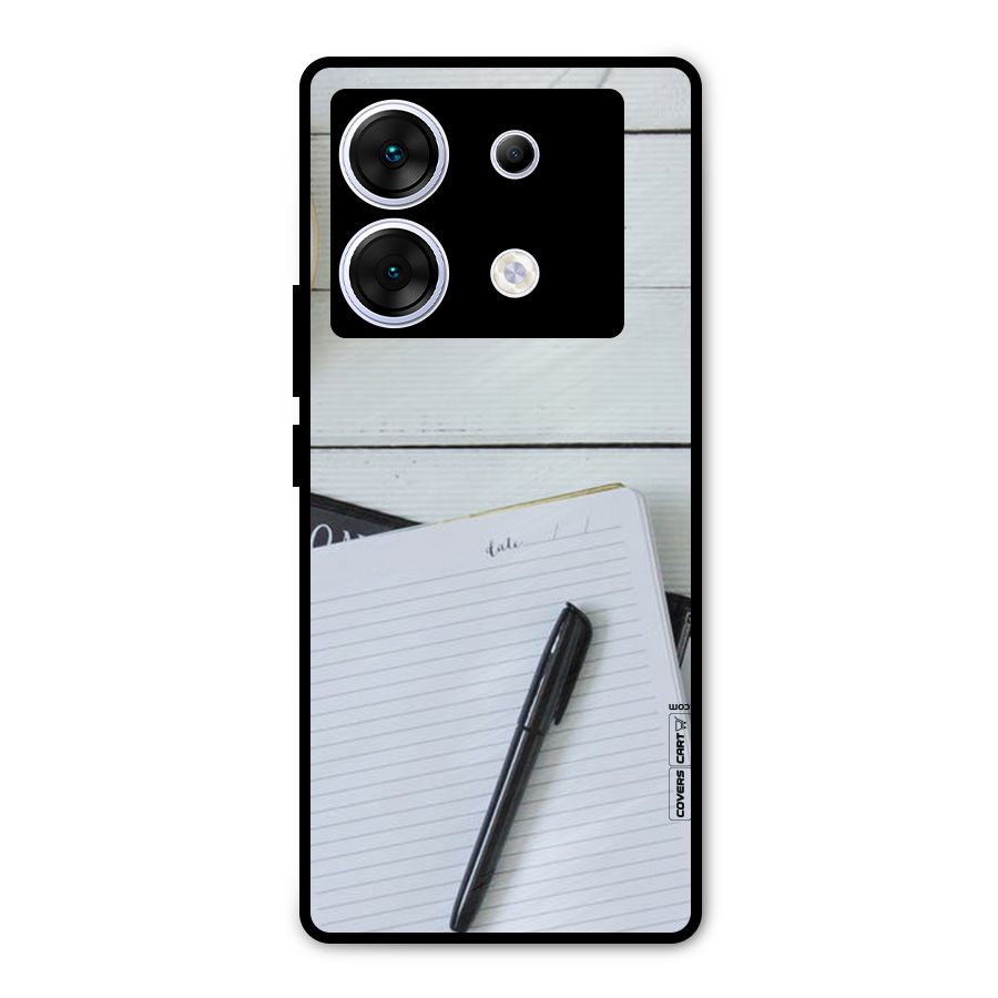 Headphones Notes Metal Back Case for Infinix Zero 30 5G