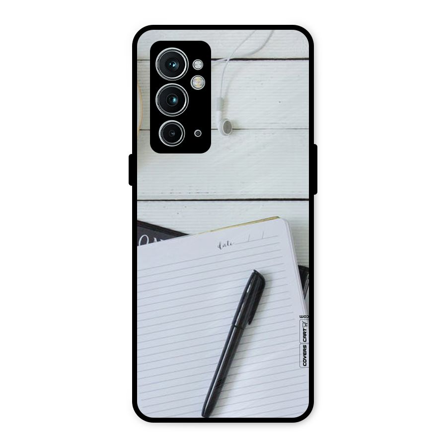 Headphones Notes Metal Back Case for OnePlus 9RT 5G