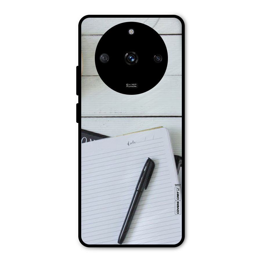 Headphones Notes Metal Back Case for Realme Narzo 60 5G