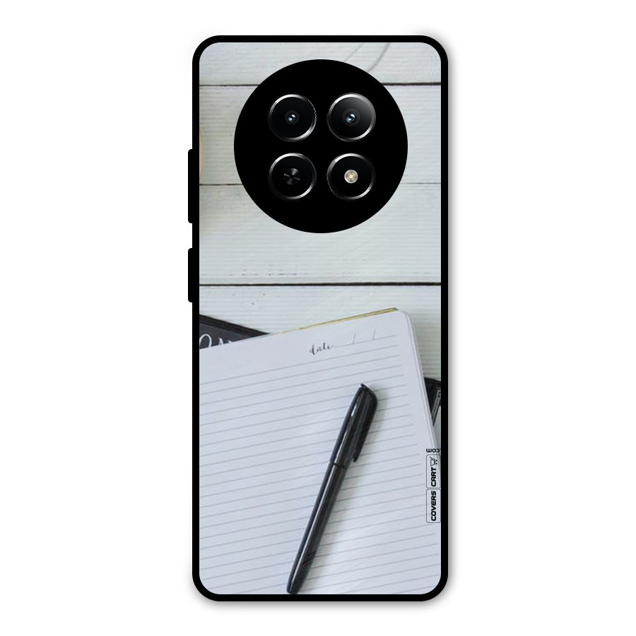 Headphones Notes Metal Back Case for Realme Narzo 70x 5G