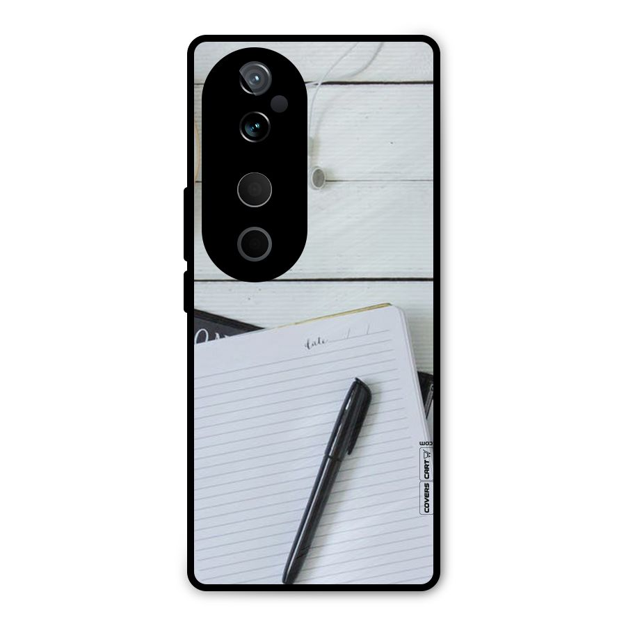 Headphones Notes Metal Back Case for Vivo T3 Ultra