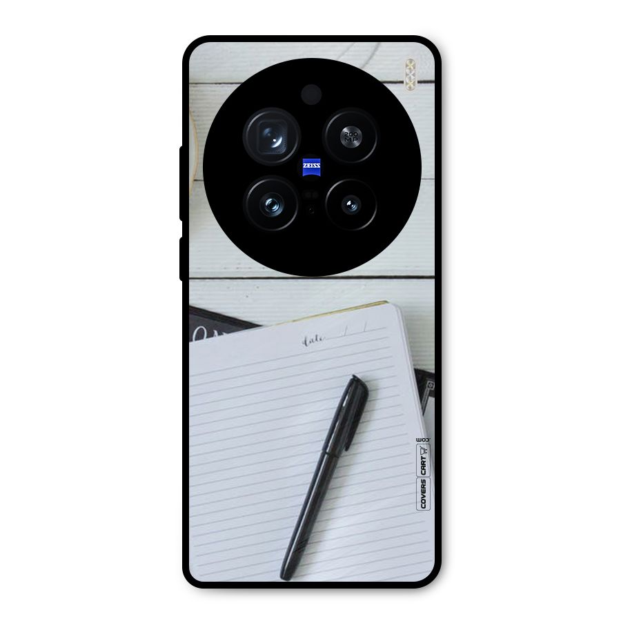 Headphones Notes Metal Back Case for Vivo X200 Pro