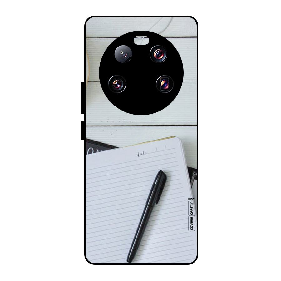 Headphones Notes Metal Back Case for Xiaomi 13 Ultra