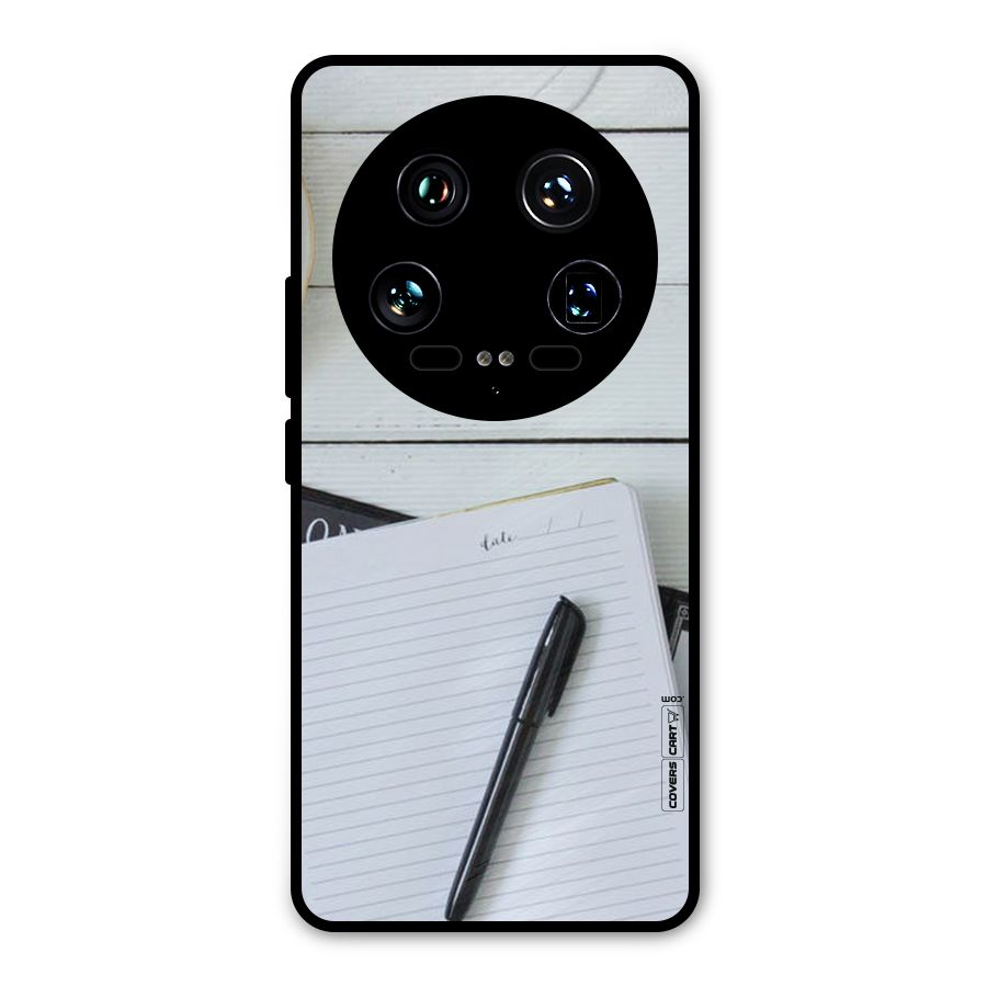 Headphones Notes Metal Back Case for Xiaomi 14 Ultra