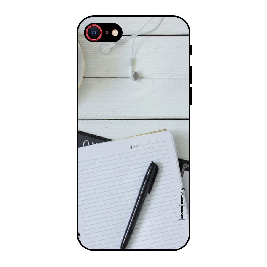 Headphones Notes Metal Back Case for iPhone 7