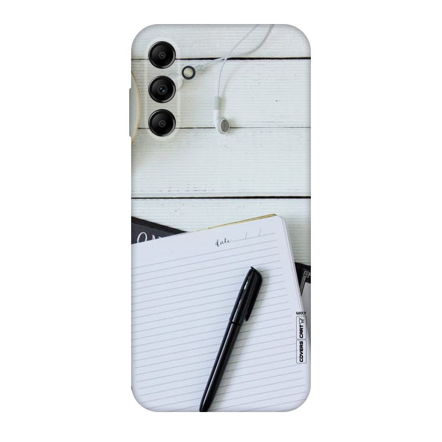 Headphones Notes Original Polycarbonate Back Case for Galaxy A14 5G