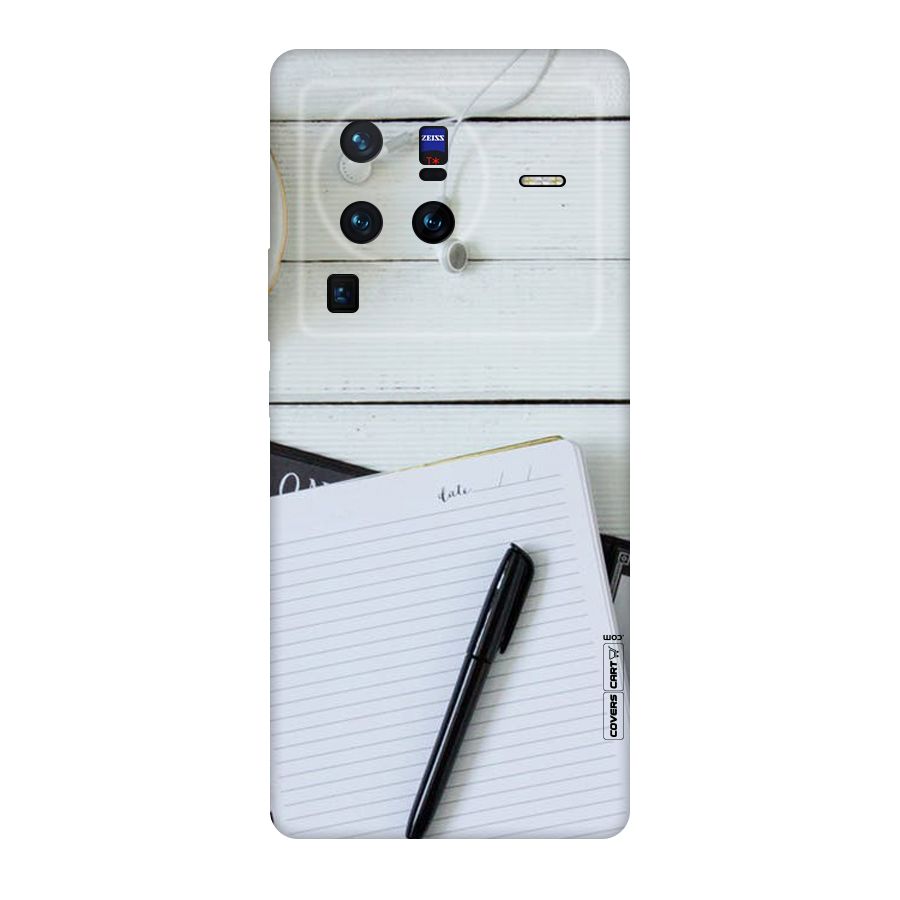 Headphones Notes Original Polycarbonate Back Case for Vivo X80