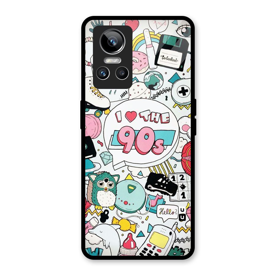 Heart 90s Glass Back Case for Realme GT Neo 3