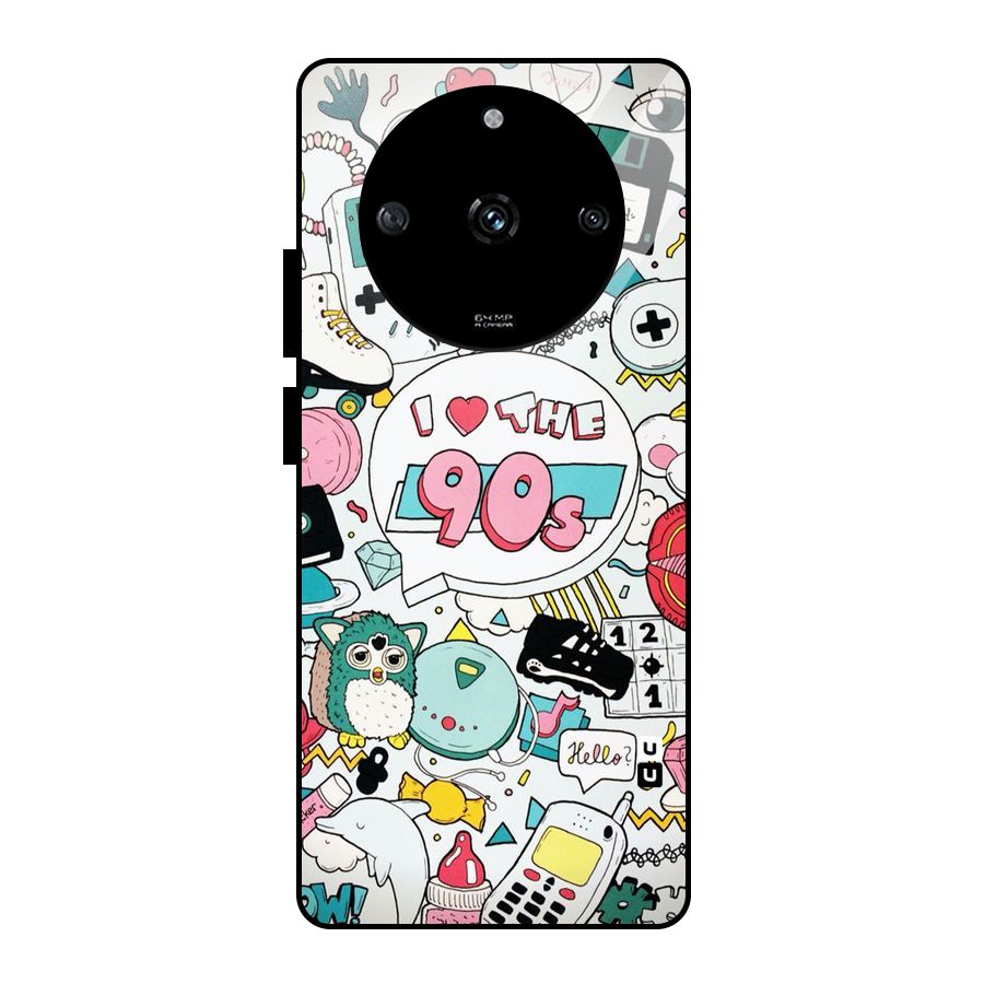 Heart 90s Glass Back Case for Realme Narzo 60 5G