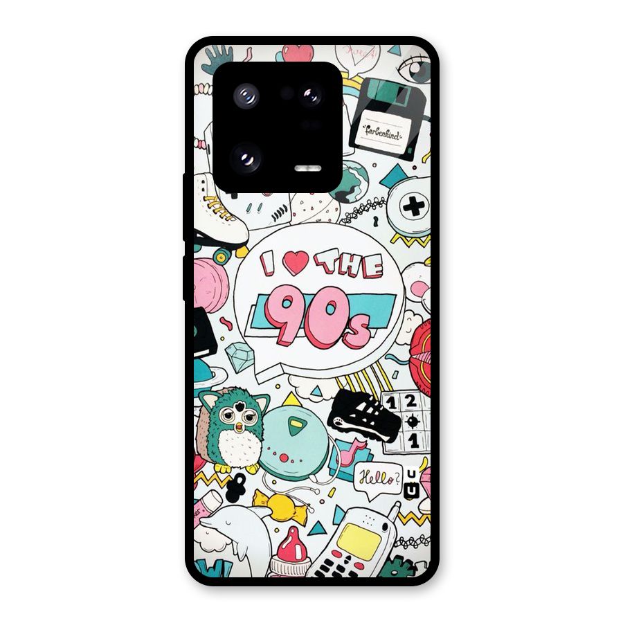 Heart 90s Glass Back Case for Xiaomi 13 Pro