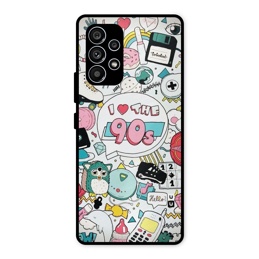 Heart 90s Metal Back Case for Galaxy A53 5G
