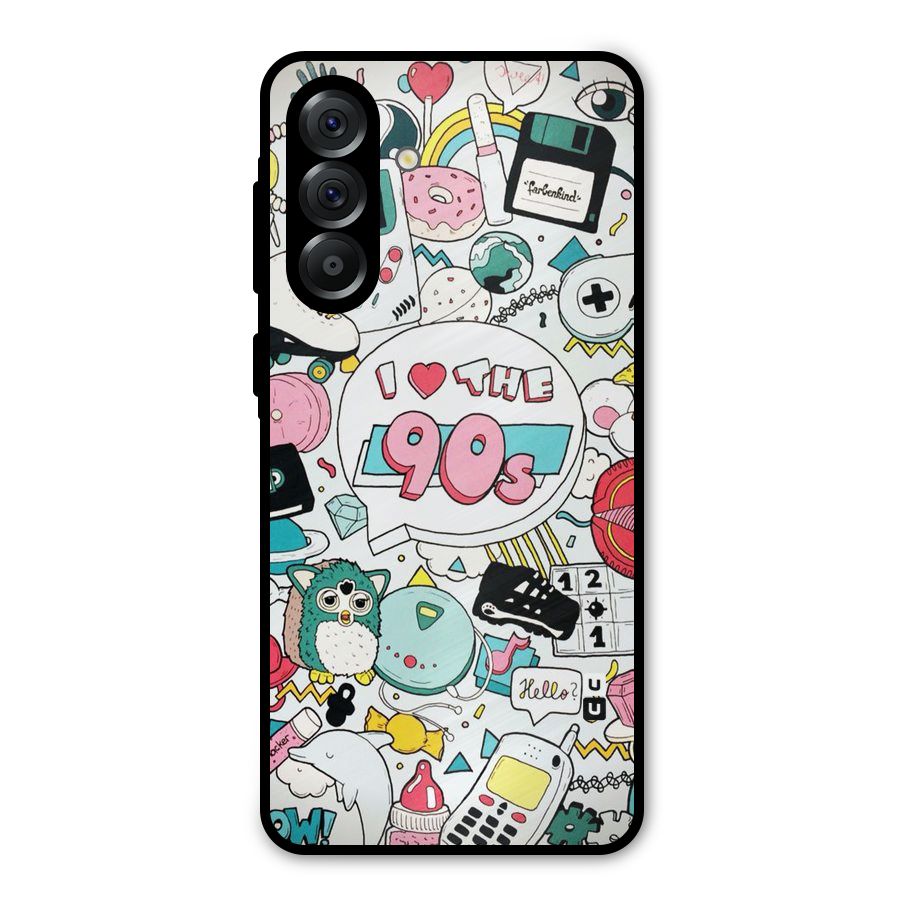 Heart 90s Metal Back Case for Galaxy A56