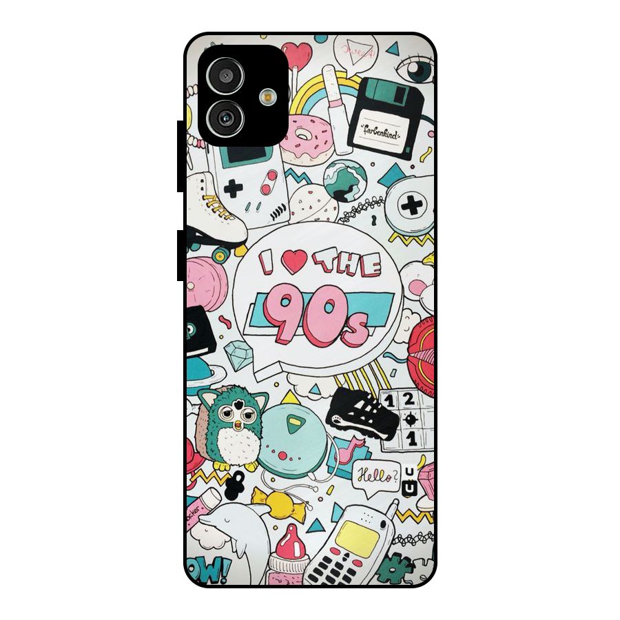 Heart 90s Metal Back Case for Galaxy M13 5G