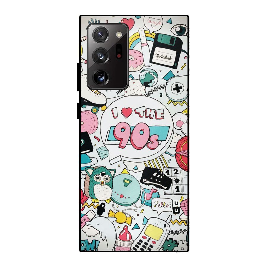 Heart 90s Metal Back Case for Galaxy Note 20 Ultra