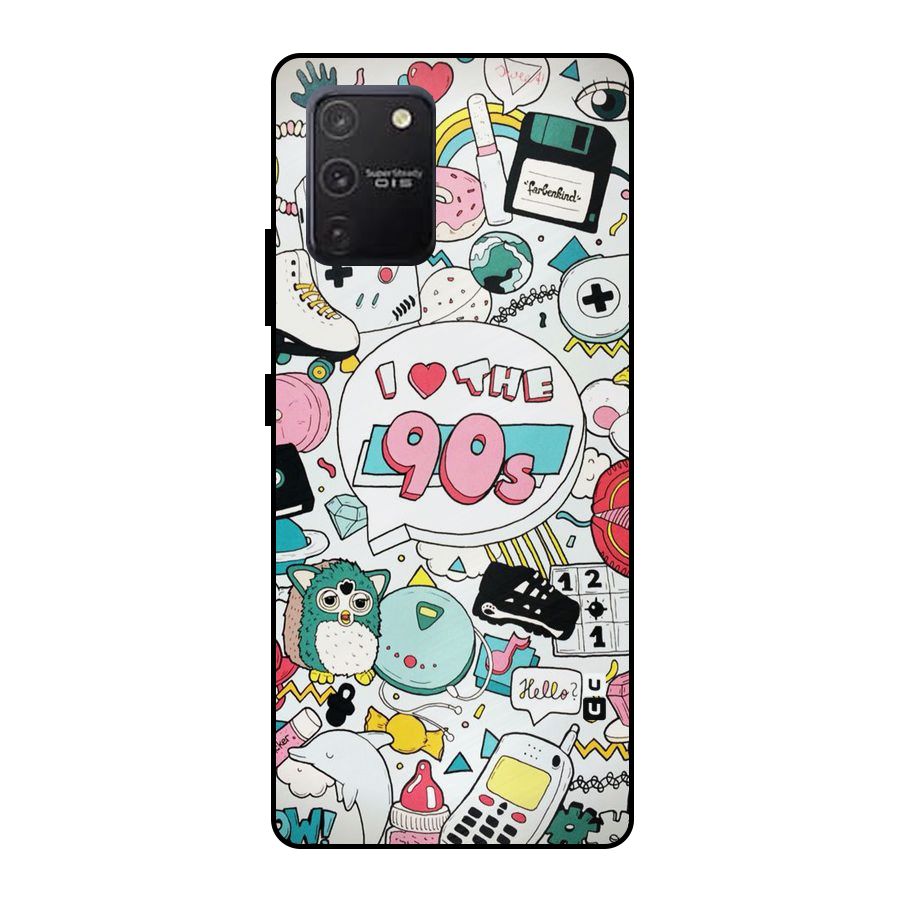 Heart 90s Metal Back Case for Galaxy S10 Lite