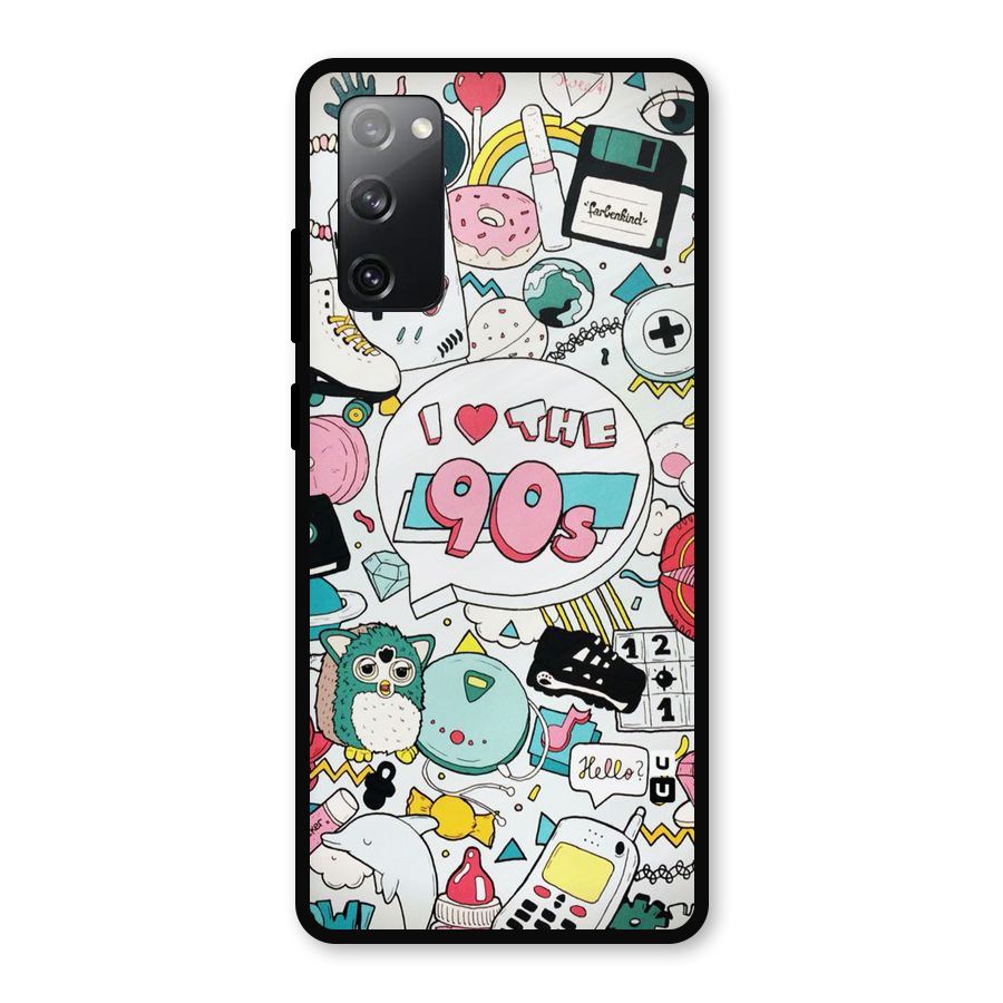 Heart 90s Metal Back Case for Galaxy S20 FE 5G