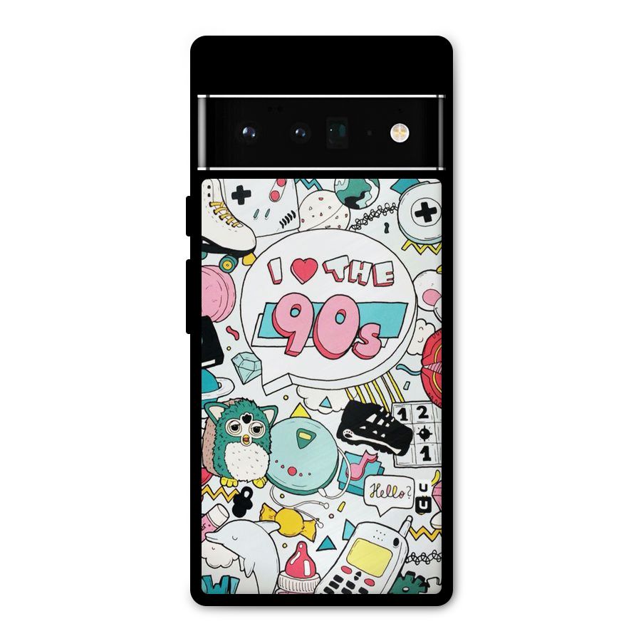 Heart 90s Metal Back Case for Google Pixel 6 Pro