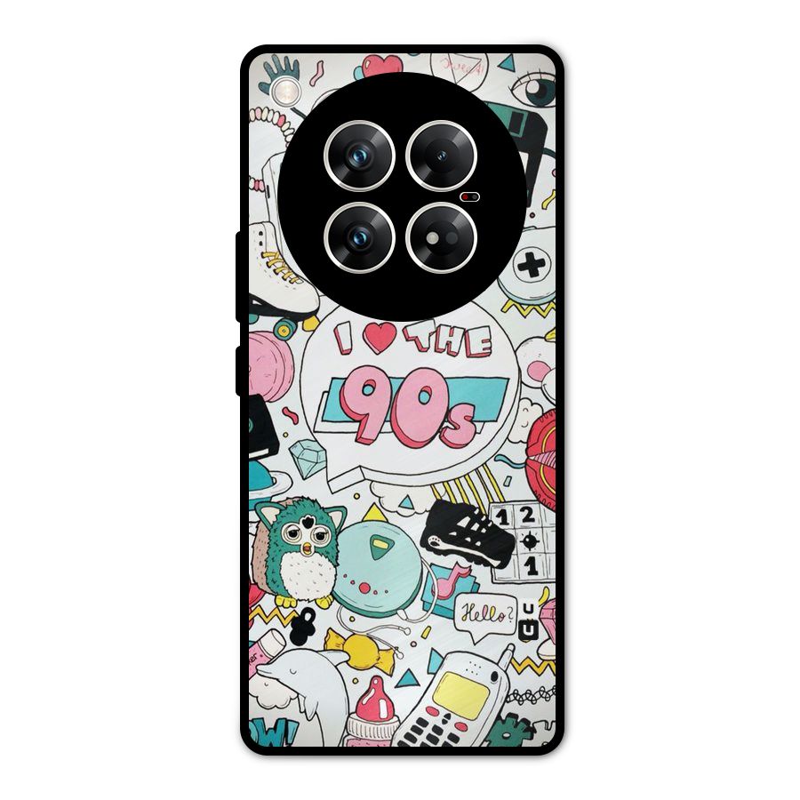 Heart 90s Metal Back Case for Infinix Zero 40 5G