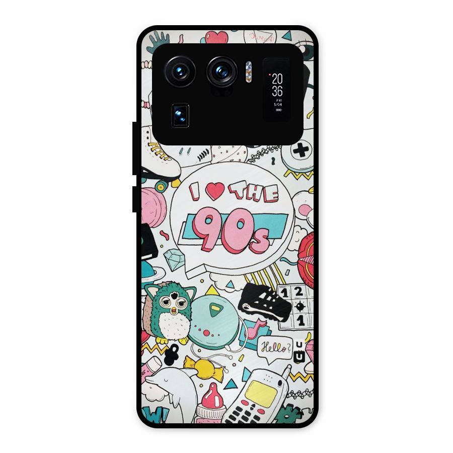 Heart 90s Metal Back Case for Mi 11 Ultra