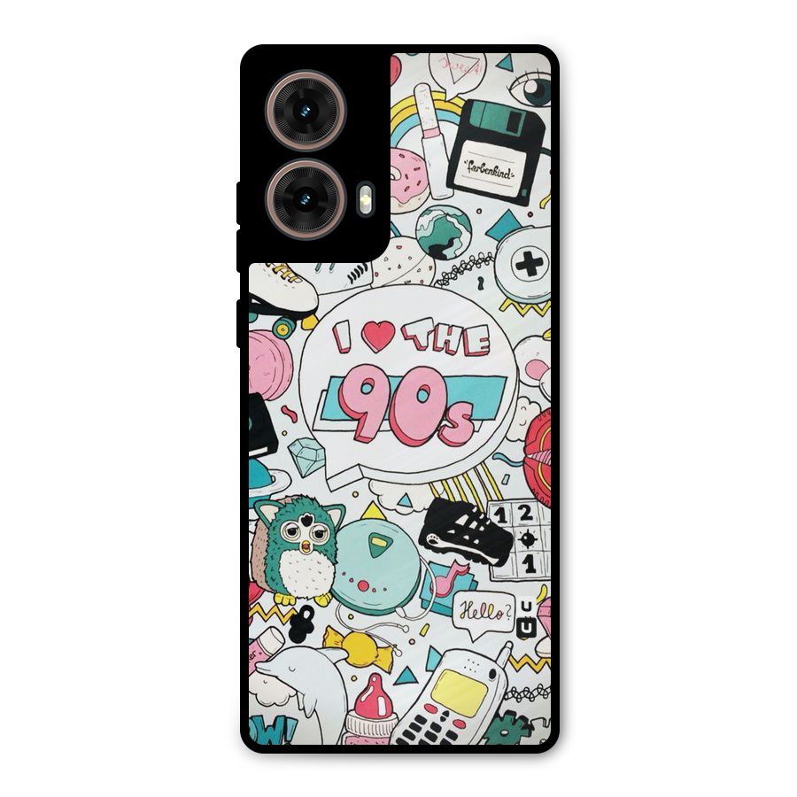 Heart 90s Metal Back Case for Moto G85