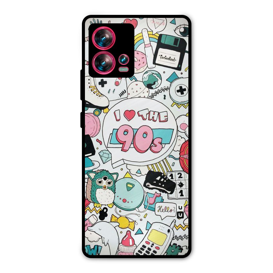 Heart 90s Metal Back Case for Motorola Edge 30 Fusion
