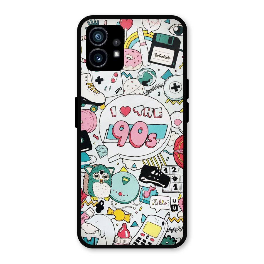 Heart 90s Metal Back Case for Nothing Phone 1
