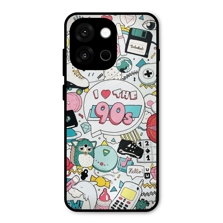 Heart 90s Metal Back Case for OnePlus 13s
