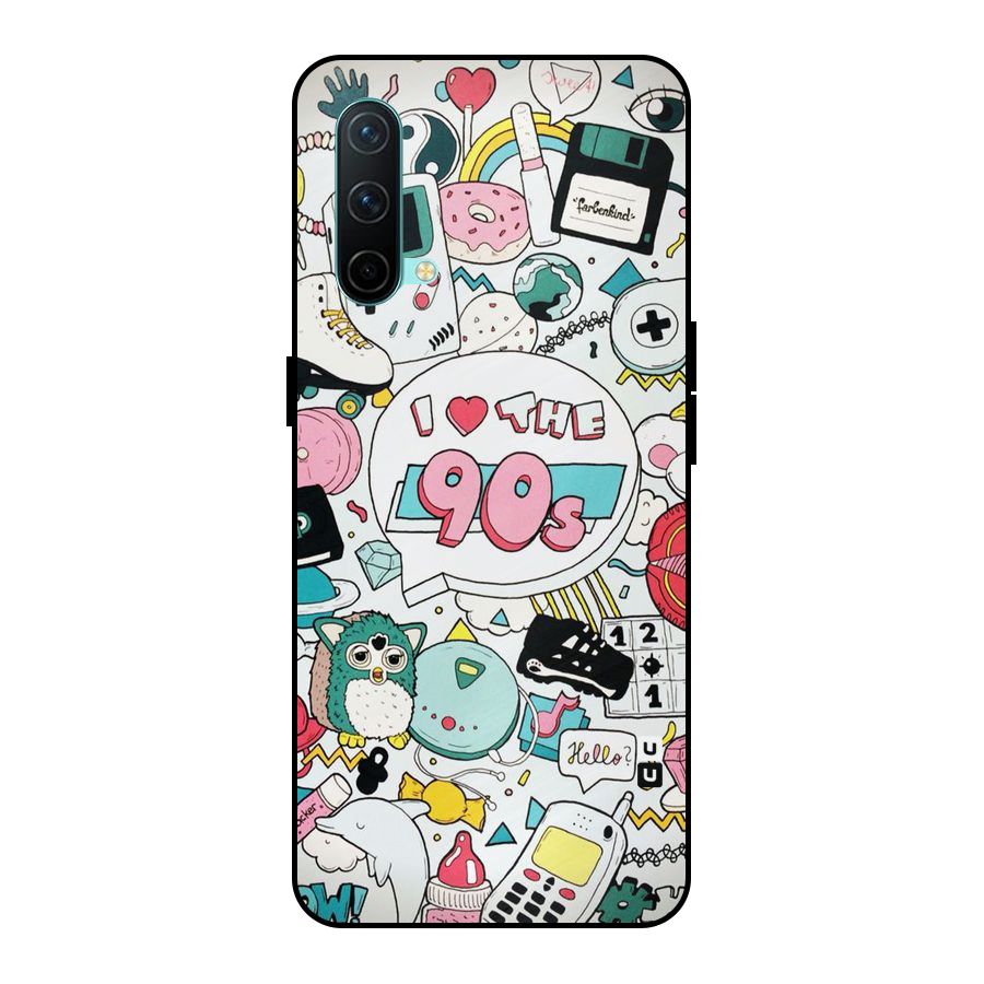 Heart 90s Metal Back Case for OnePlus Nord CE 5G