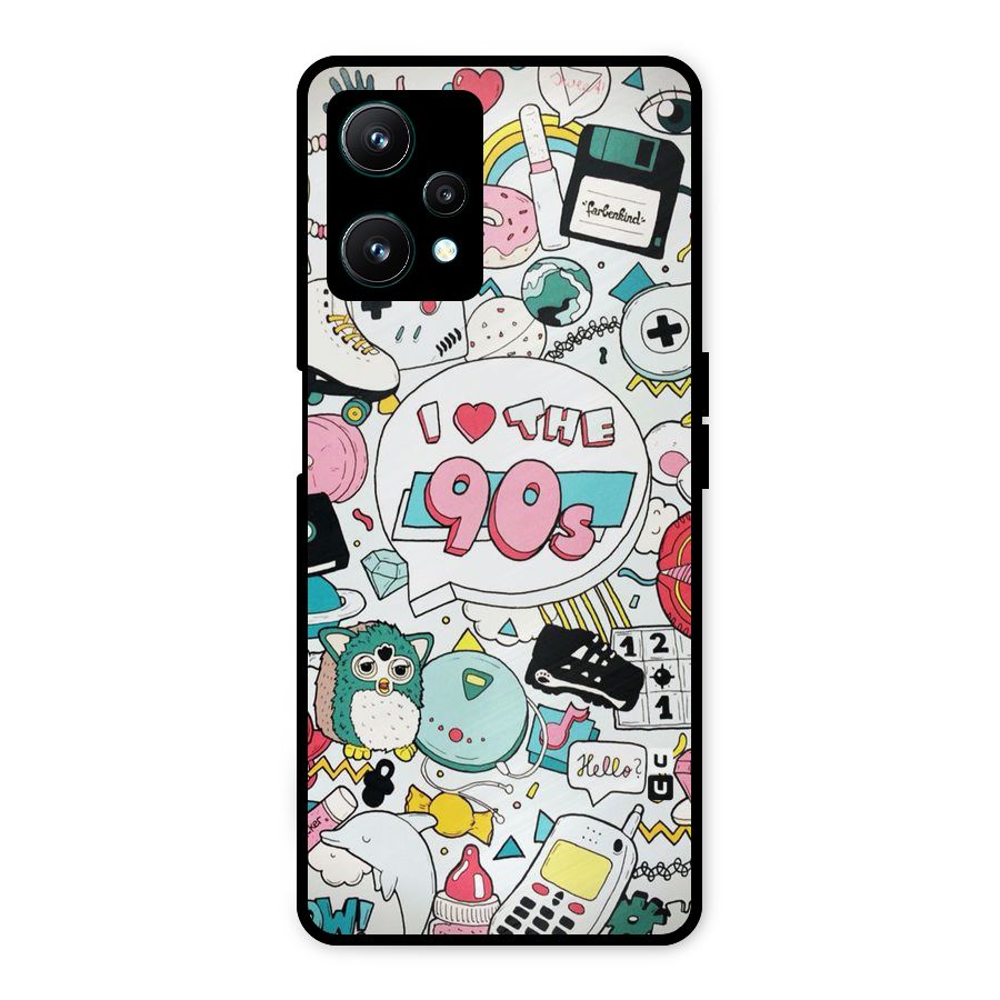 Heart 90s Metal Back Case for Realme 9 Pro 5G