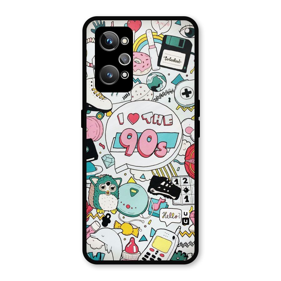 Heart 90s Metal Back Case for Realme GT Neo 3T
