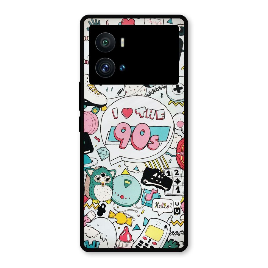 Heart 90s Metal Back Case for iQOO 9 Pro
