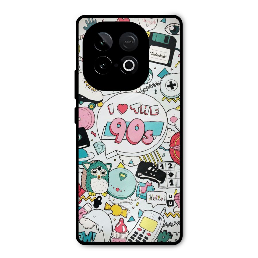 Heart 90s Metal Back Case for iQOO Neo 10