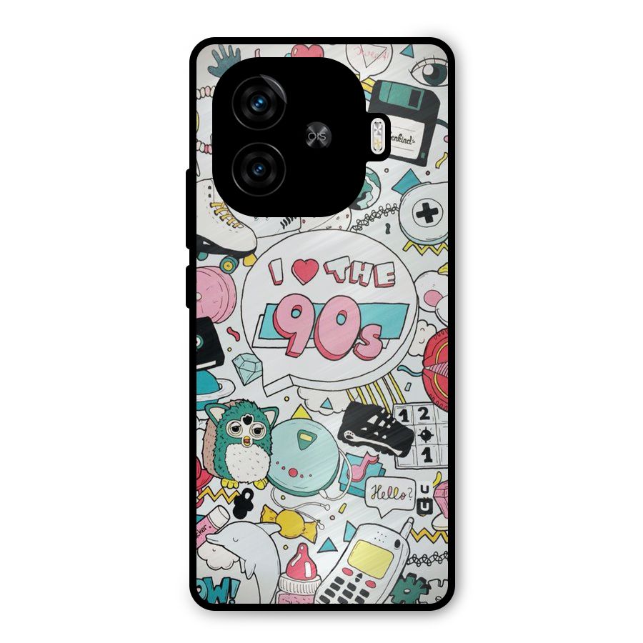 Heart 90s Metal Back Case for iQOO Neo 10R