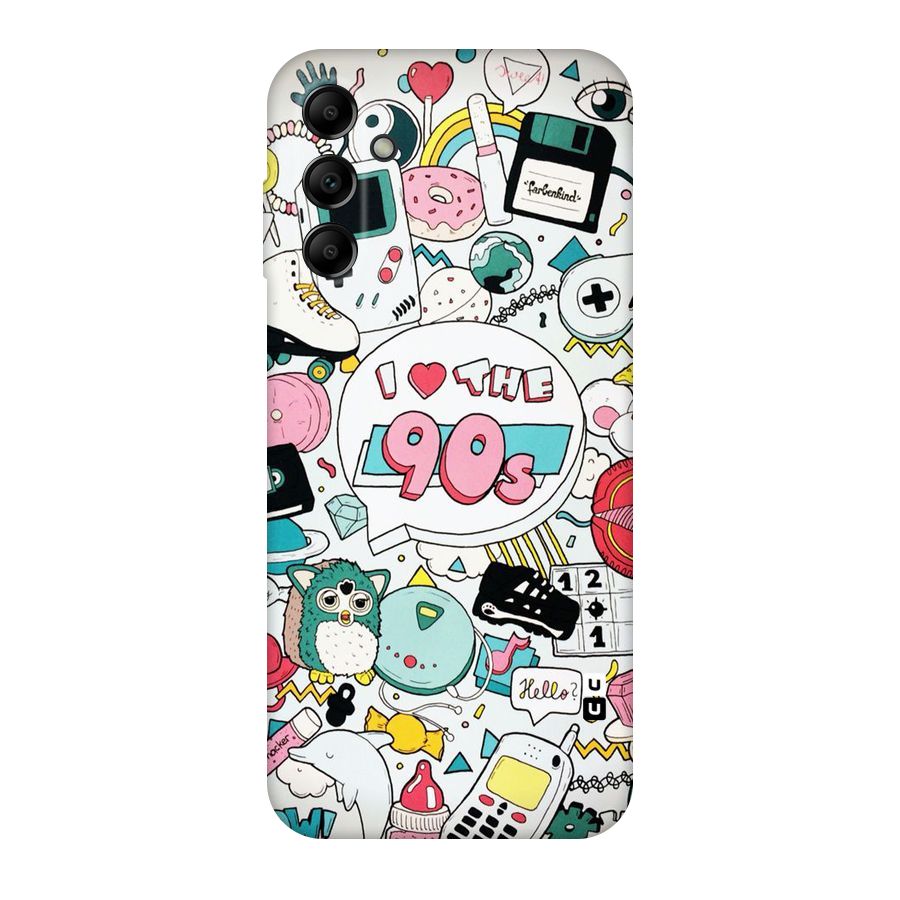 Heart 90s Original Polycarbonate Back Case for Galaxy A14 5G