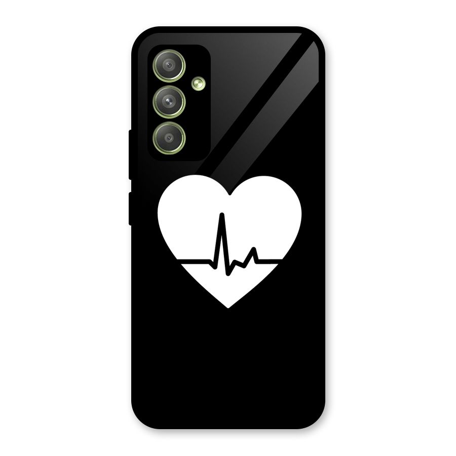 Heart Beat Glass Back Case for Galaxy A54