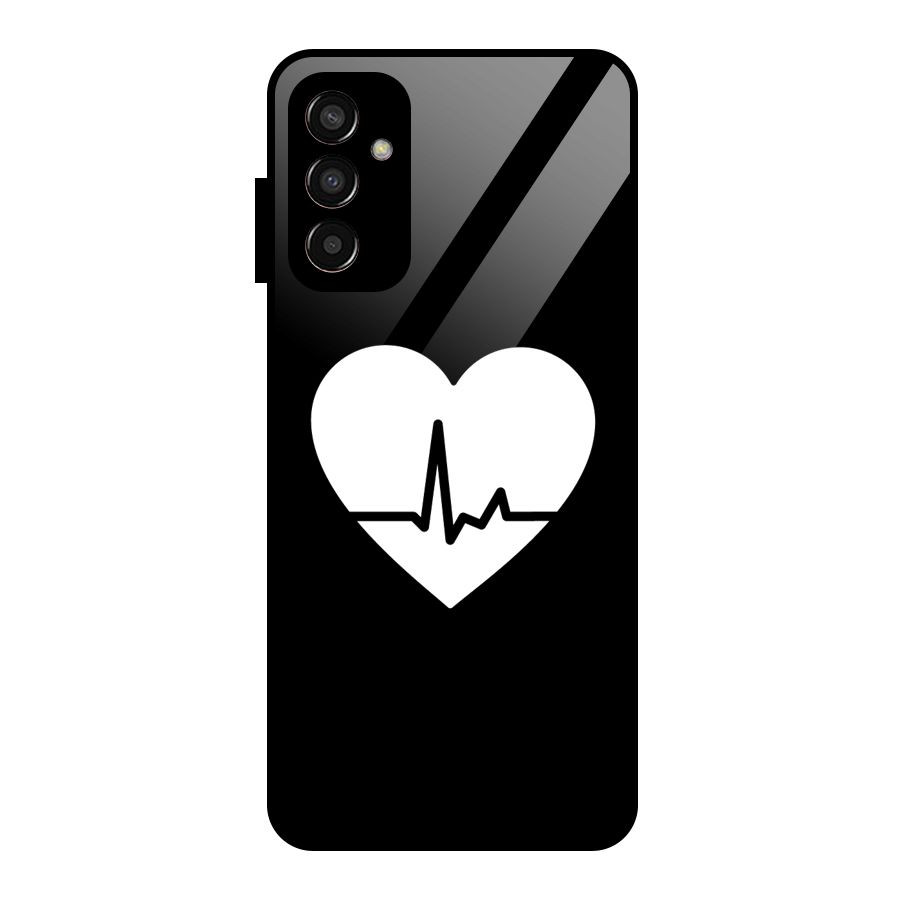 Heart Beat Glass Back Case for Galaxy F13
