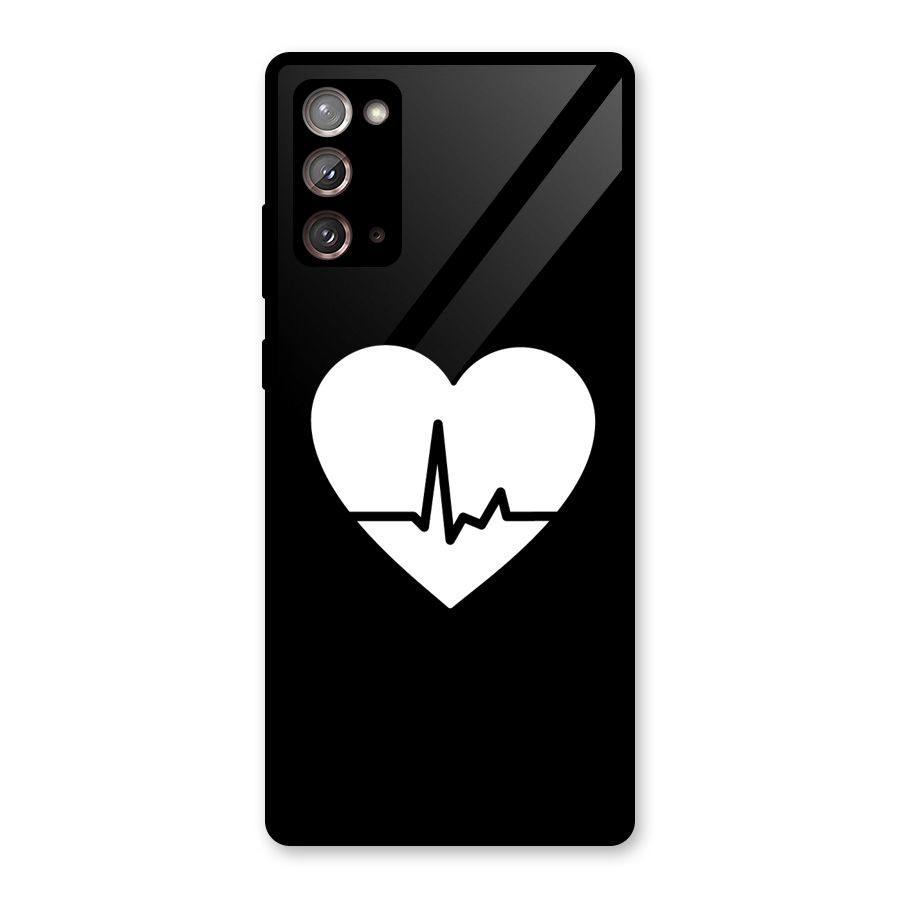 Heart Beat Glass Back Case for Galaxy Note 20