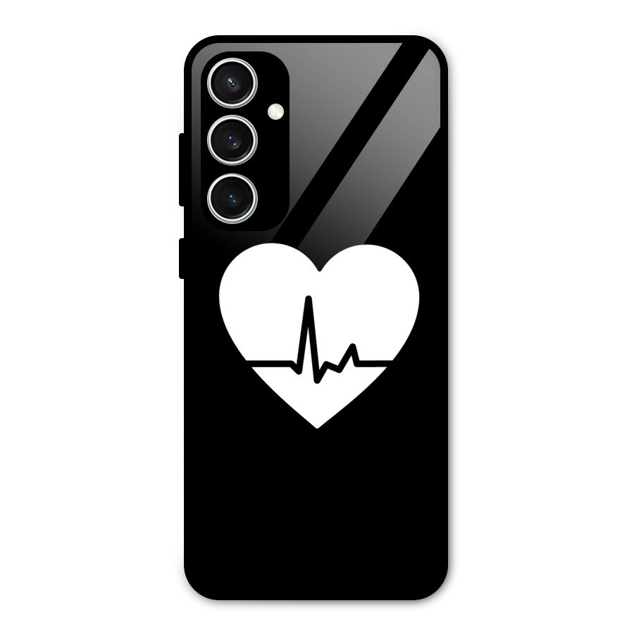 Heart Beat Glass Back Case for Galaxy S23 FE