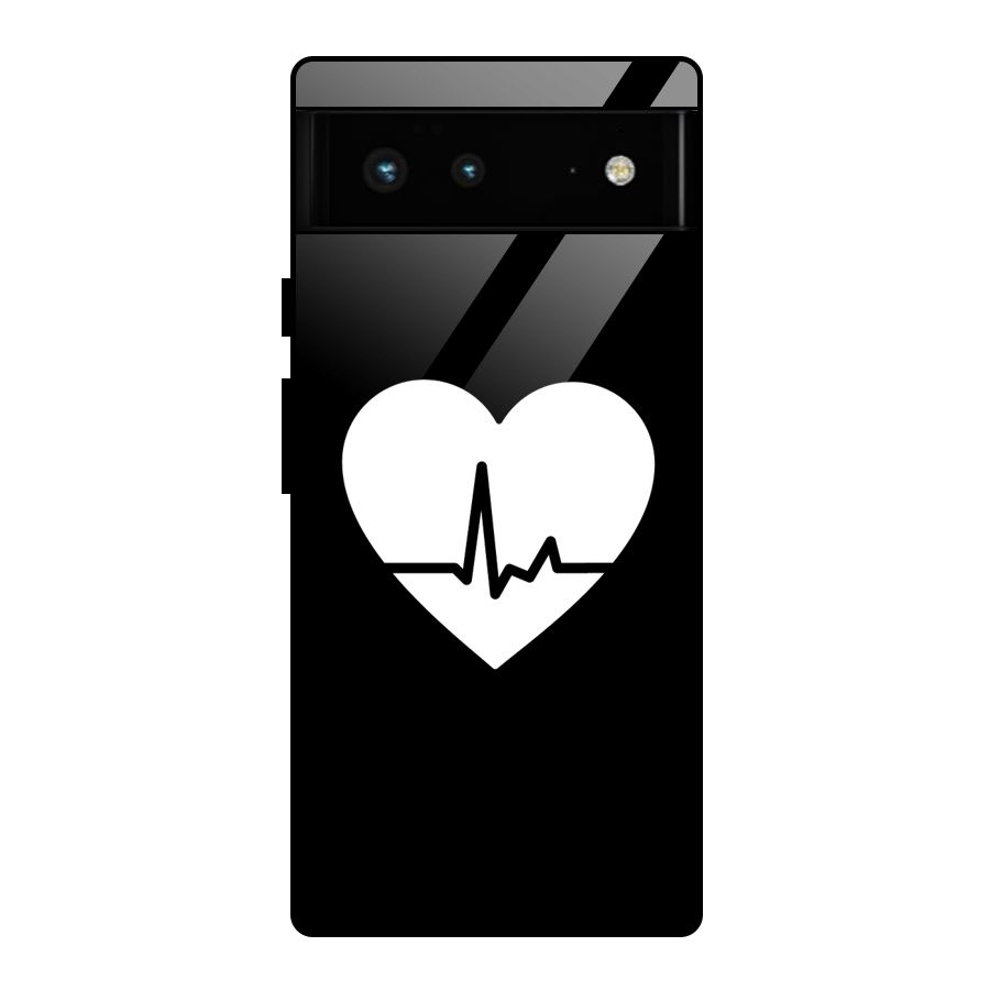 Heart Beat Glass Back Case for Google Pixel 6