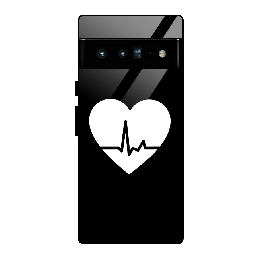 Heart Beat Glass Back Case for Google Pixel 6 Pro