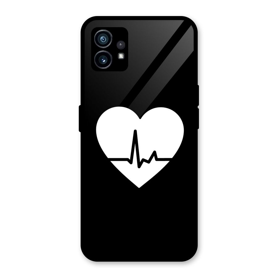 Heart Beat Glass Back Case for Nothing Phone 1