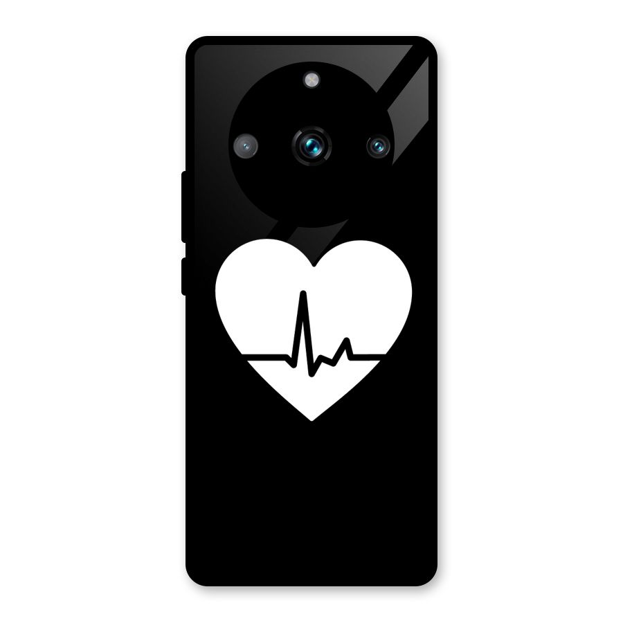 Heart Beat Glass Back Case for Realme 11 Pro Plus