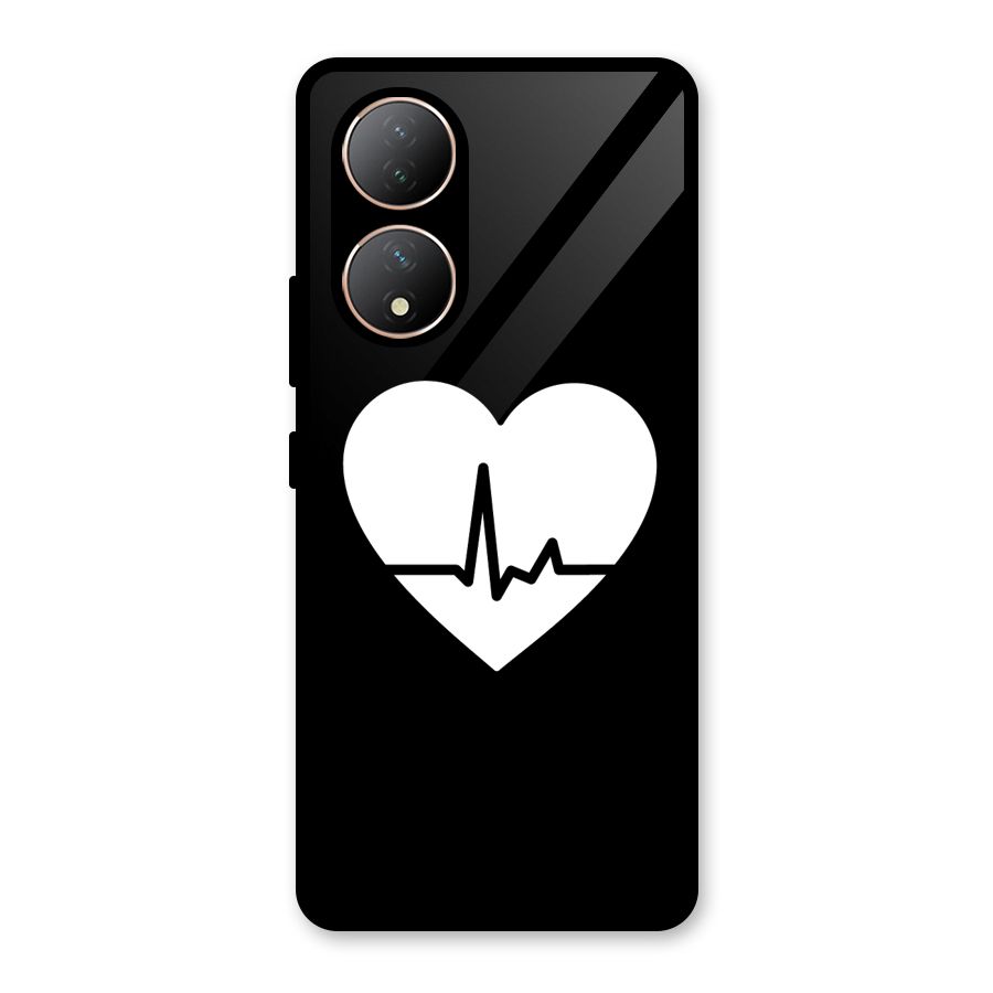Heart Beat Glass Back Case for Vivo Y100